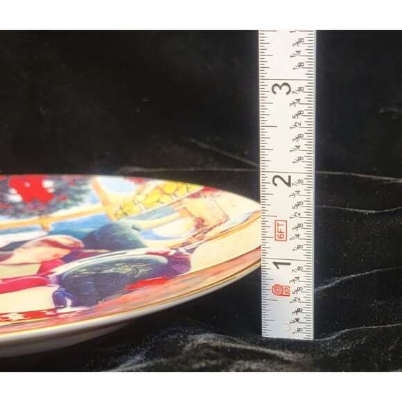 Antique Avon Porcelain Christmas Plate "Christmas Dreams" - Picture 10 of 10